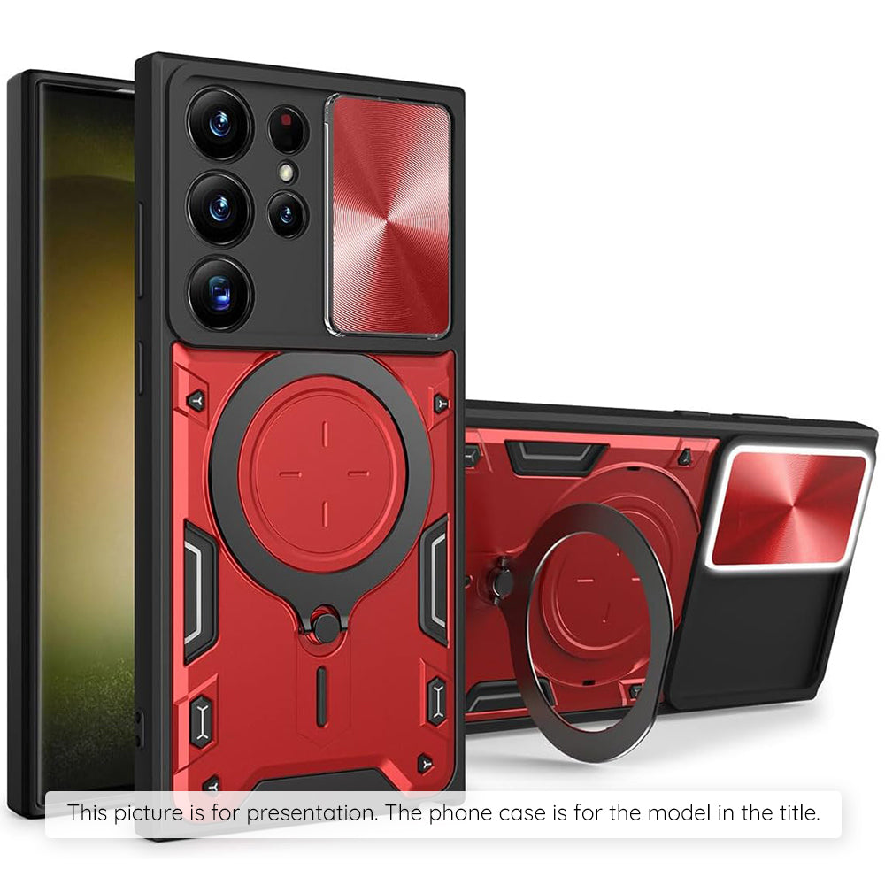 Case for Samsung Galaxy Z Flip8 F776, Techsuit, CamGuard Pro, Red