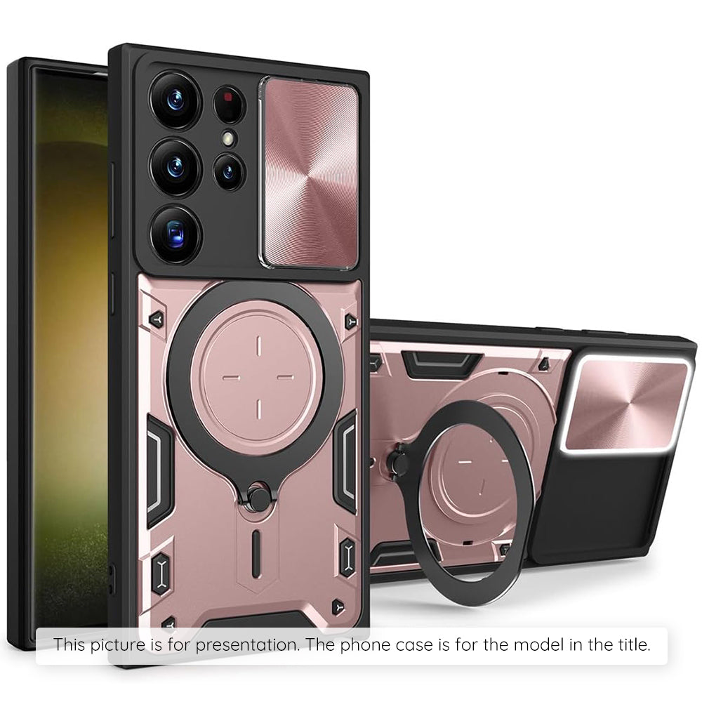 Case for Samsung Galaxy Z Flip8 F776, Techsuit, CamGuard Pro, Rose Gold