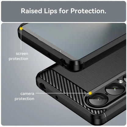 Case for Sony Xperia 1 VII, Techsuit, Carbon, Black