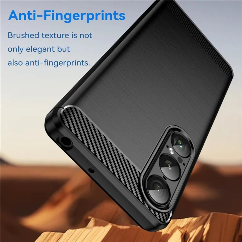 Case for Sony Xperia 1 VII, Techsuit, Carbon, Black
