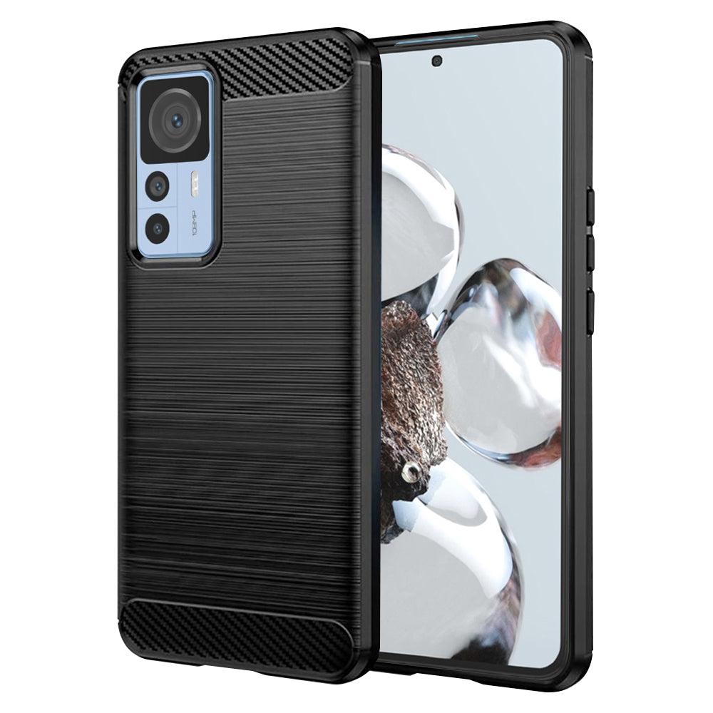 Case for Xiaomi 12T / 12T Pro, Techsuit, Carbon, Black