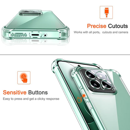 Case for Xiaomi 14 Pro, Techsuit, Shockproof Clear, Transparent