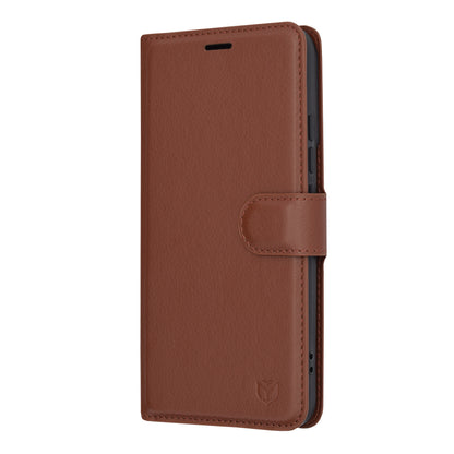 Case for Xiaomi 14, Techsuit, Leather Folio, Brown