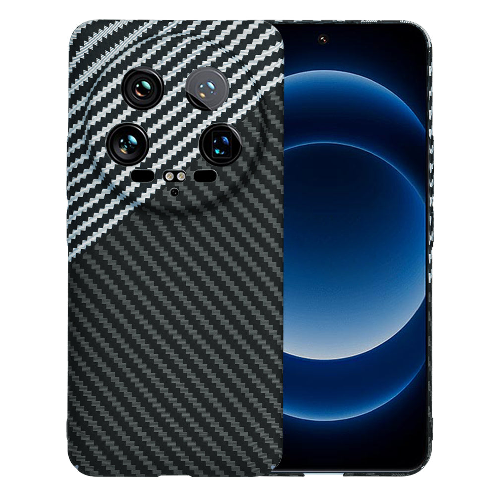 Case for Xiaomi 14 Ultra, Techsuit, Carbonite FiberShell, Black Gray