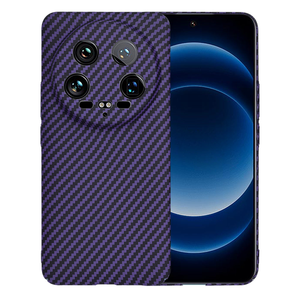 Case for Xiaomi 14 Ultra, Techsuit, Carbonite FiberShell, Purple