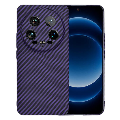 Case for Xiaomi 14 Ultra, Techsuit, Carbonite FiberShell, Purple