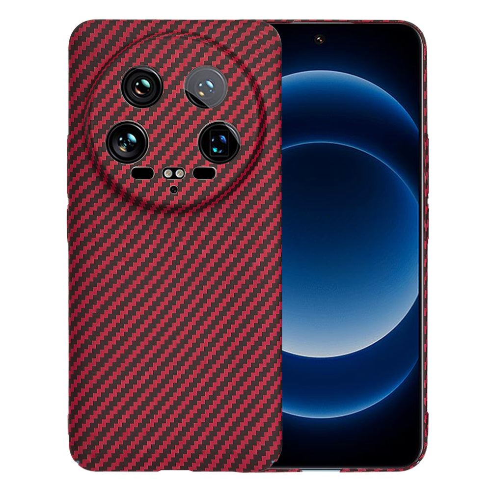 Case for Xiaomi 14 Ultra, Techsuit, Carbonite FiberShell, Red