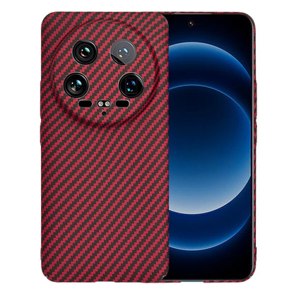 Case for Xiaomi 14 Ultra, Techsuit, Carbonite FiberShell, Red