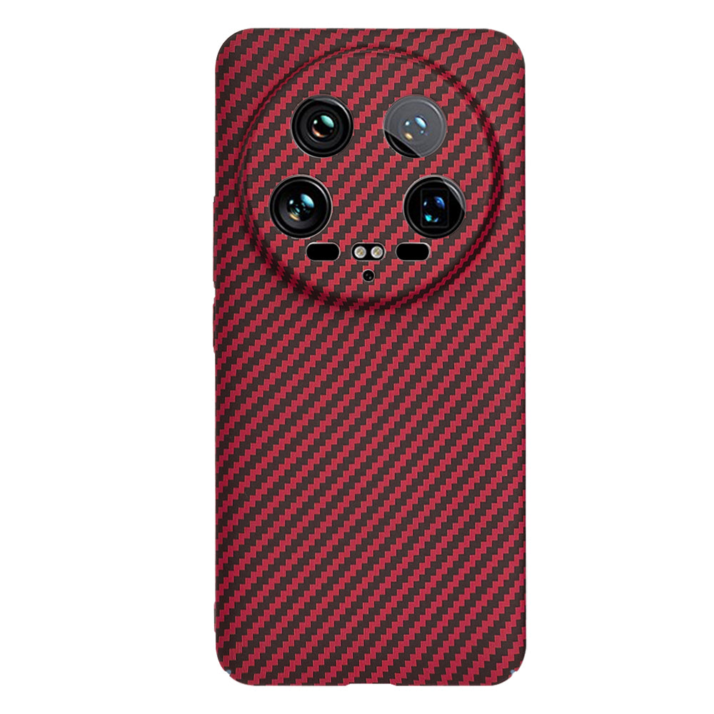Case for Xiaomi 14 Ultra, Techsuit, Carbonite FiberShell, Red