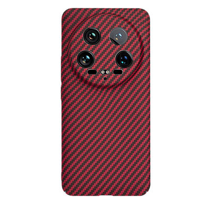 Case for Xiaomi 14 Ultra, Techsuit, Carbonite FiberShell, Red