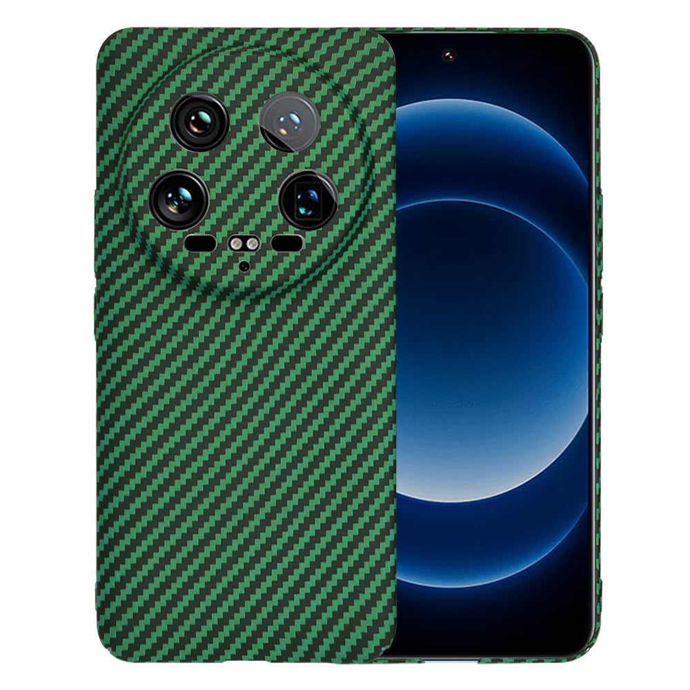 Case for Xiaomi 14 Ultra, Techsuit, Carbonite FiberShell, Green