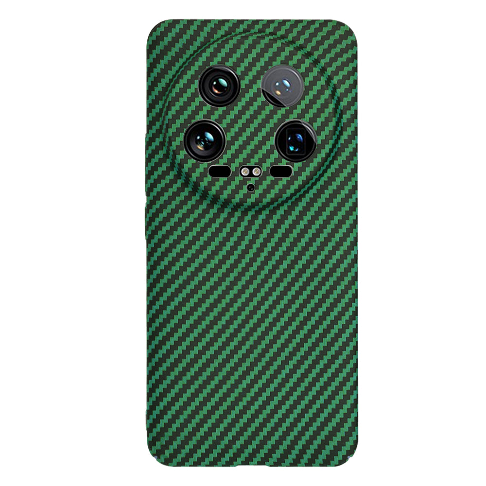Case for Xiaomi 14 Ultra, Techsuit, Carbonite FiberShell, Green