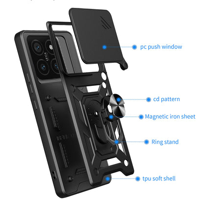 Case for Xiaomi 14T Pro, Techsuit, CamShield, Black