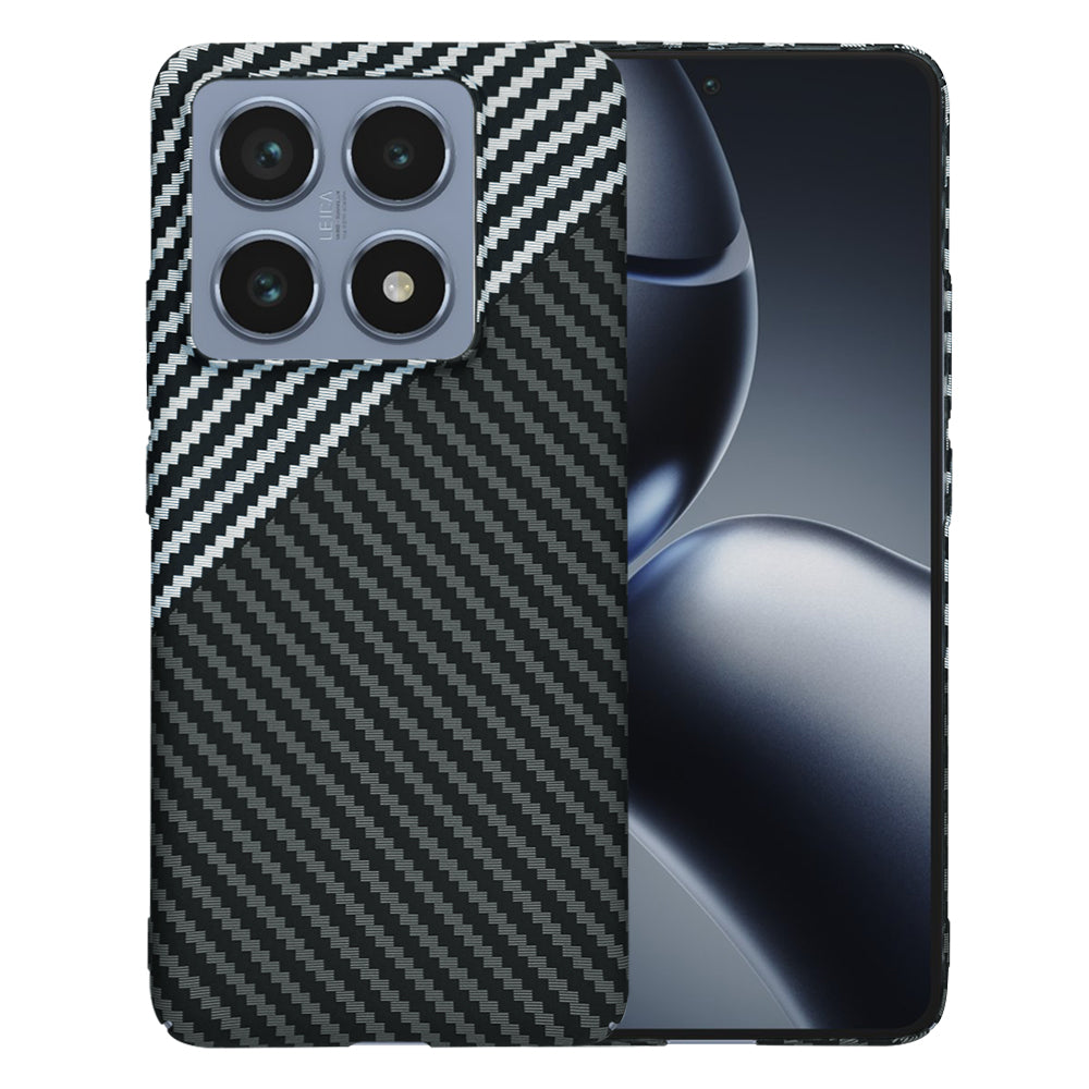 Case for Xiaomi 14T Pro, Techsuit, Carbonite FiberShell, Black Gray