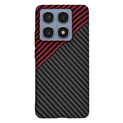 Case for Xiaomi 14T Pro, Techsuit, Carbonite FiberShell, Black Red