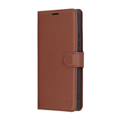 Case for Xiaomi 14T Pro, Techsuit, Leather Folio, Brown