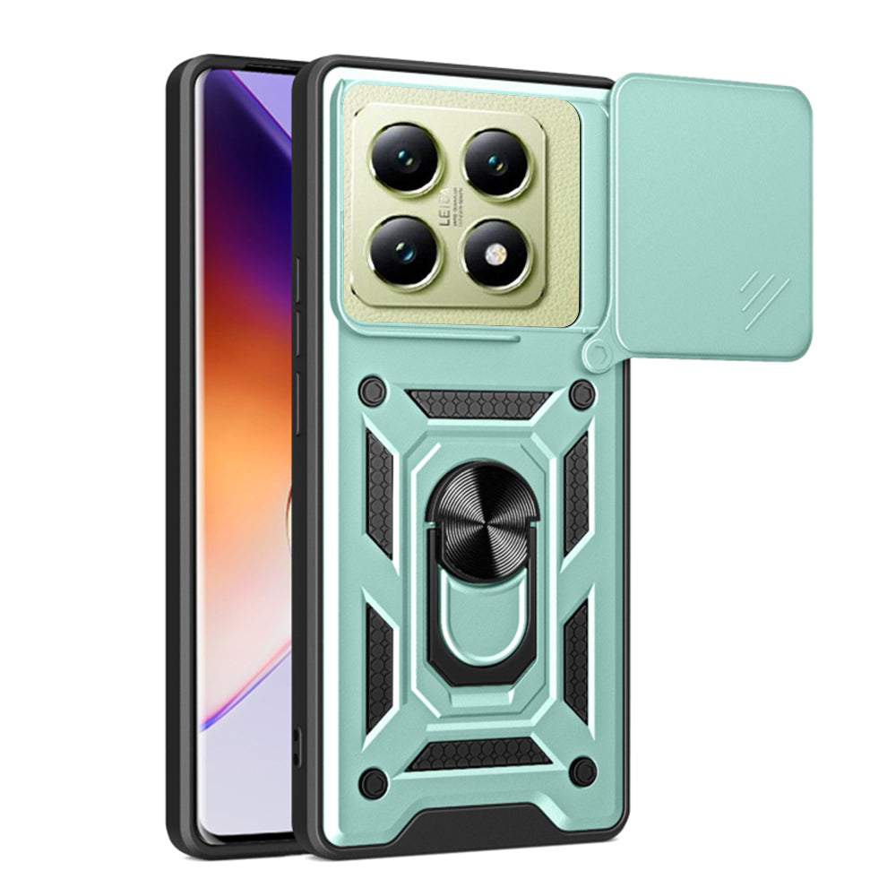 Case for Xiaomi 14T, Techsuit, CamShield, Green