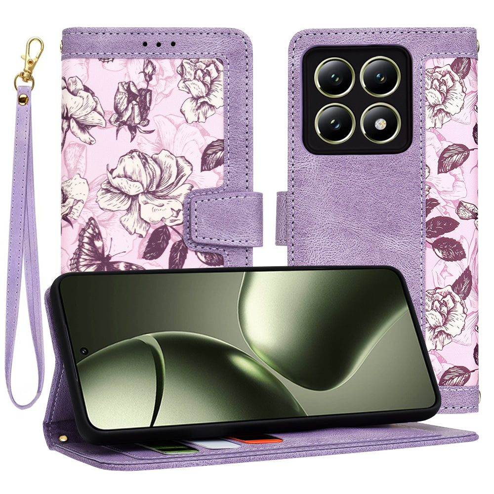 Case for Xiaomi 14T, Techsuit, FlipCraft, Purple