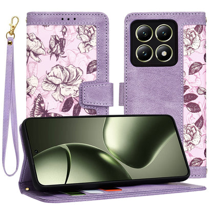 Case for Xiaomi 14T, Techsuit, FlipCraft, Purple