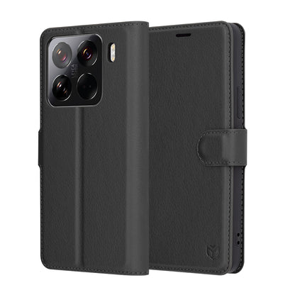 Case for Xiaomi 15 Pro, Techsuit, Leather Folio, Black