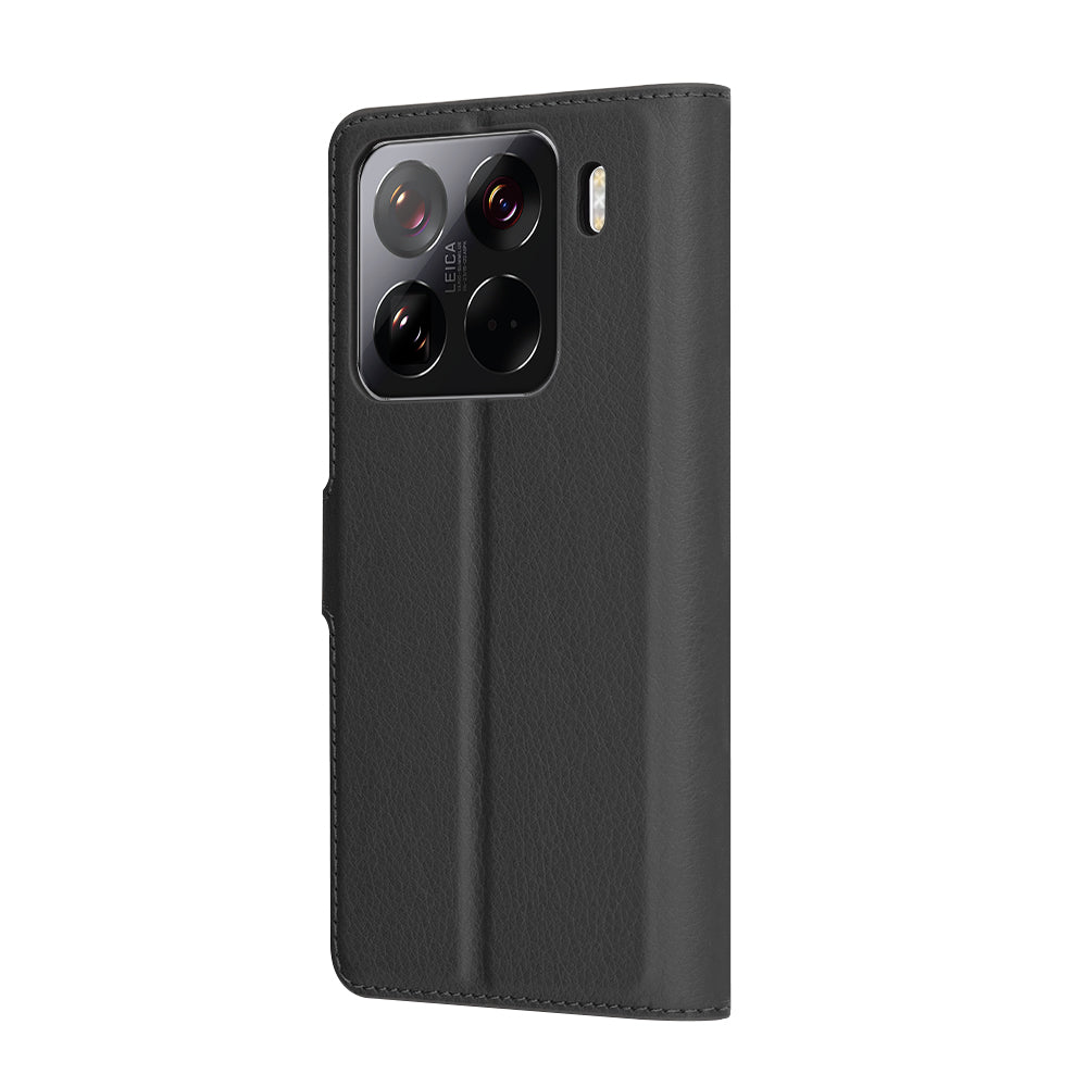 Case for Xiaomi 15 Pro, Techsuit, Leather Folio, Black