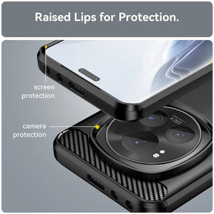 Case for Xiaomi 15, Techsuit, Carbon, Black