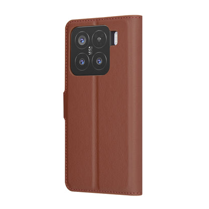 Case for Xiaomi 15, Techsuit, Leather Folio, Brown
