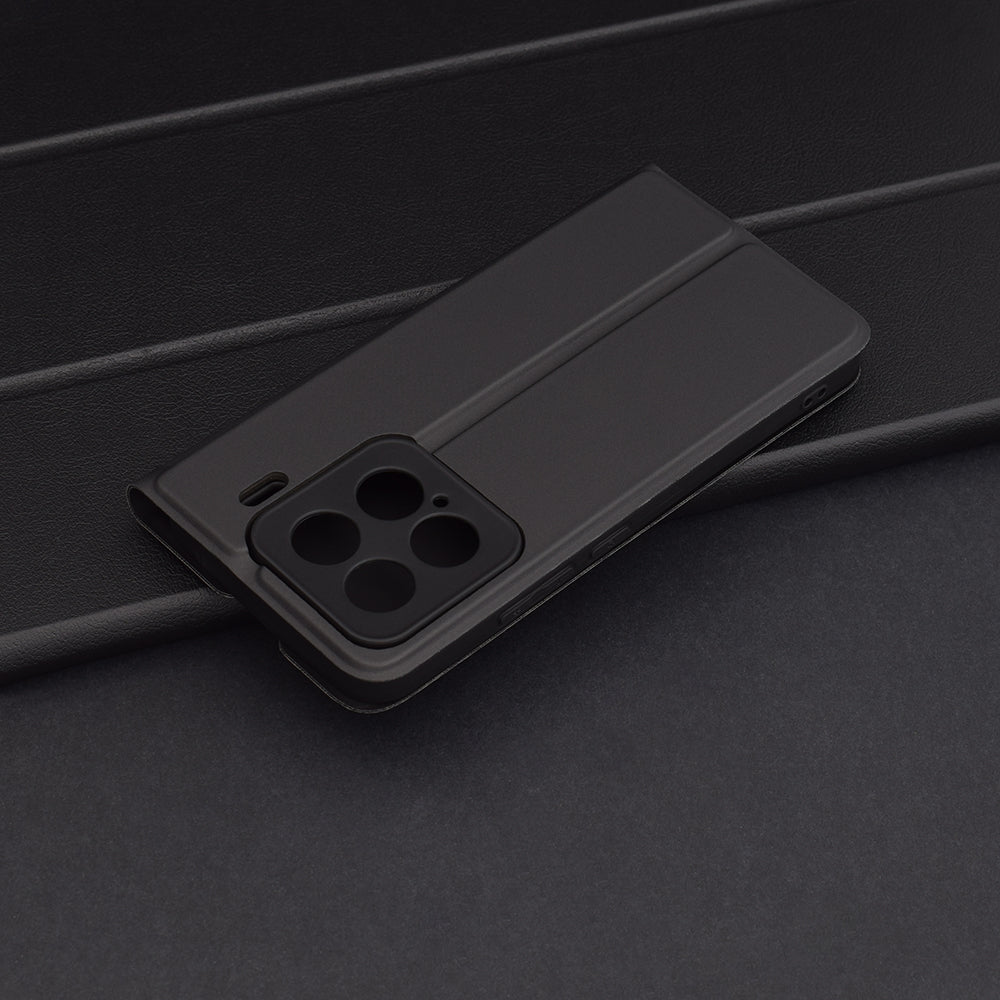 Case for Xiaomi 15, Techsuit, Magskin Book, Black