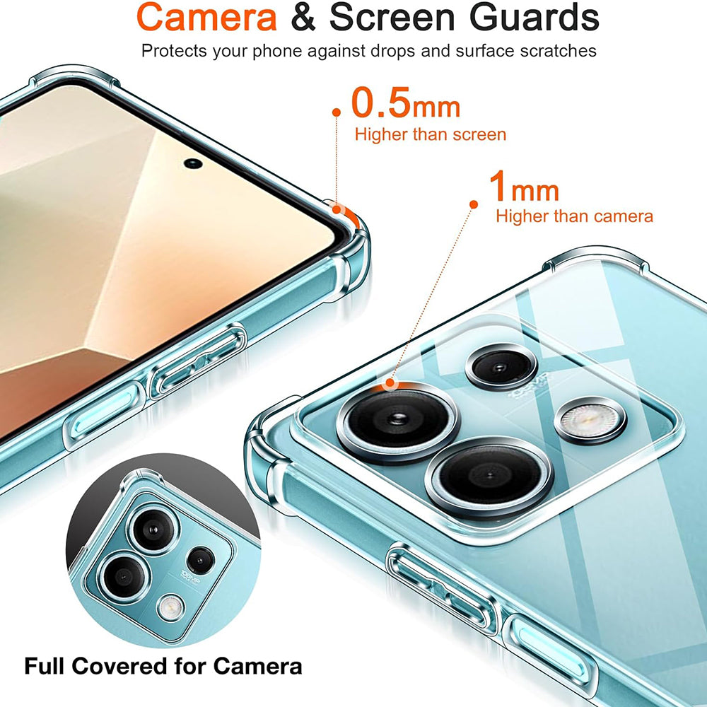 Case for Xiaomi 15, Techsuit, Shockproof Clear, Transparent