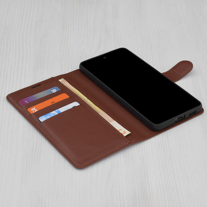 Case for Xiaomi 15 Ultra, Techsuit, Leather Folio, Brown
