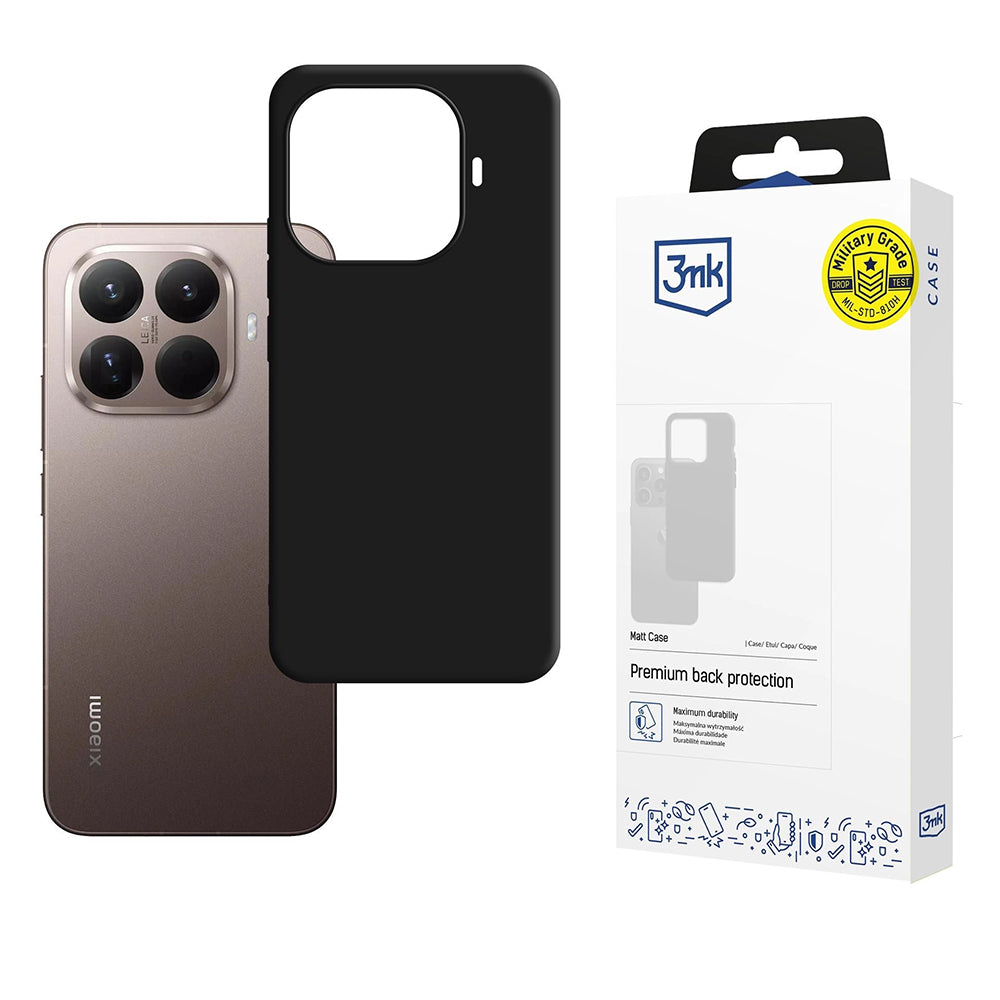 Case for Xiaomi 15T Pro, 3MK, Matte Black