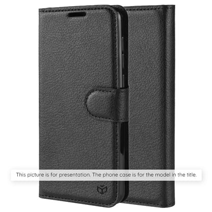 Case for Xiaomi 17, Techsuit, Leather Folio, Black