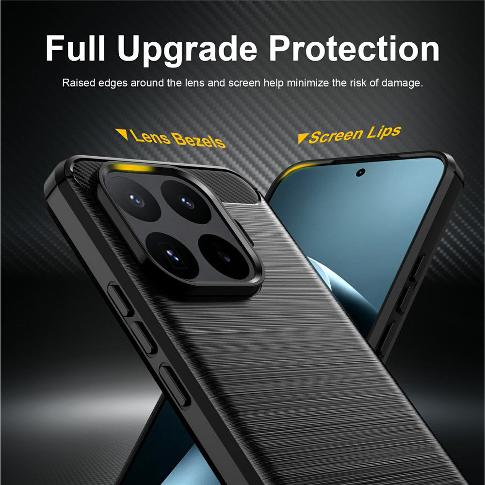 Case for Xiaomi 17T Pro, Techsuit, Carbon, Black
