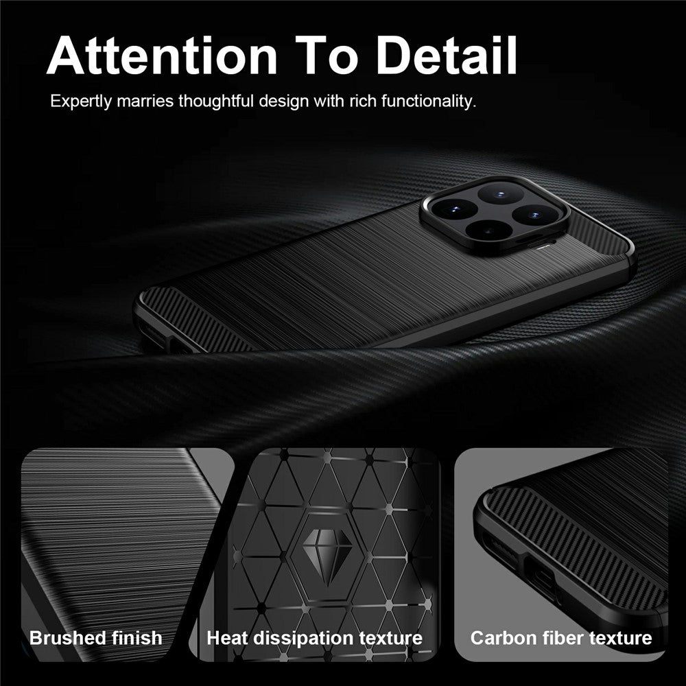 Case for Xiaomi 17T Pro, Techsuit, Carbon, Black