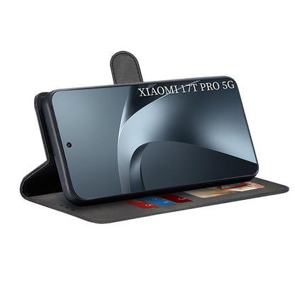 Case for Xiaomi 17T Pro, Techsuit, Diary Book, Black