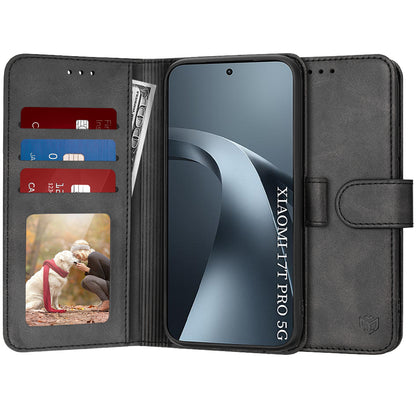 Case for Xiaomi 17T Pro, Techsuit, Diary Book, Black