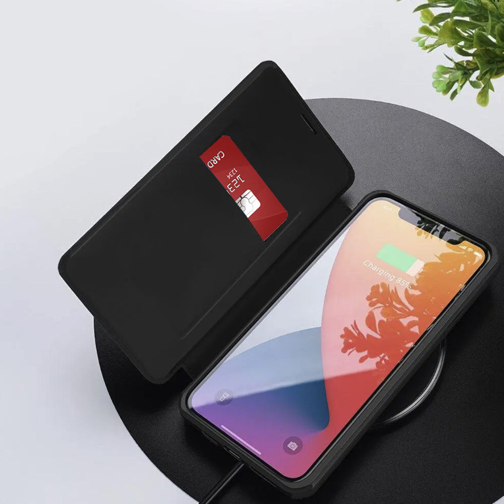 Case for Xiaomi 17T Pro, Techsuit, Magskin Book, Black