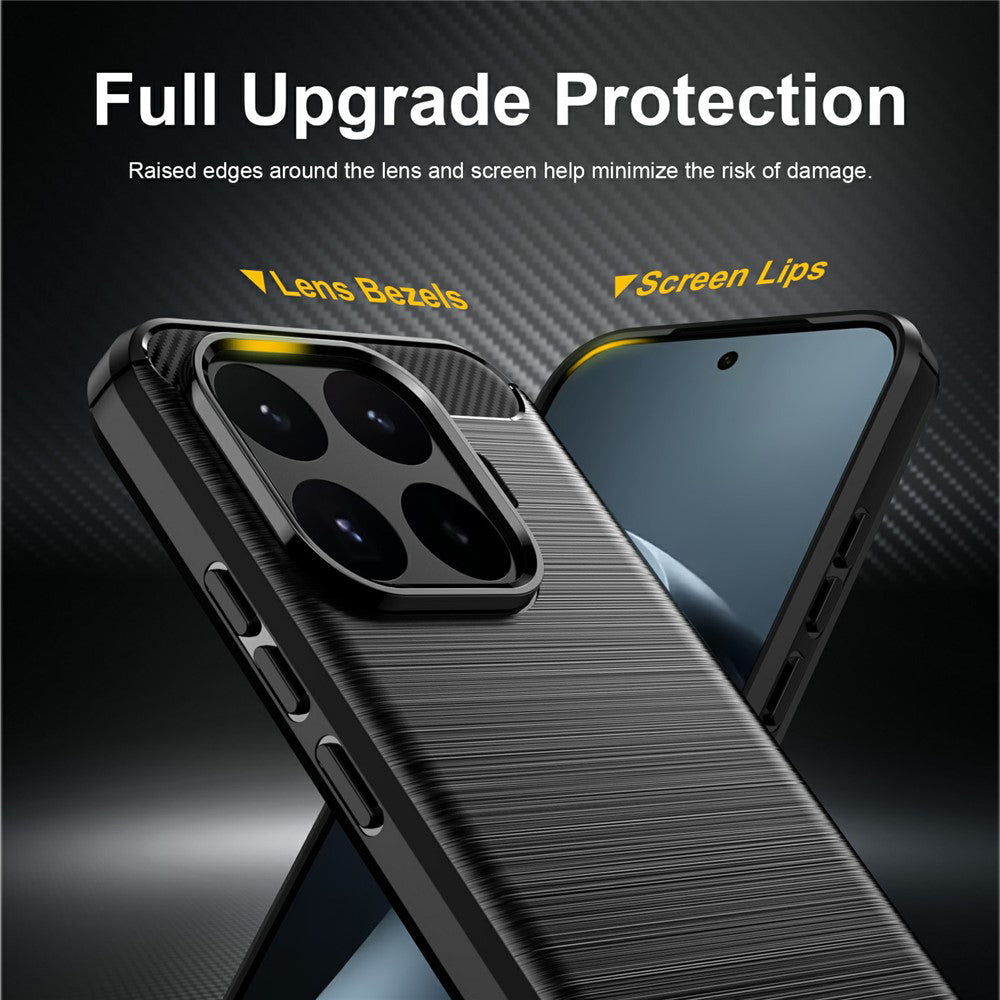 Case for Xiaomi 17T, Techsuit, Carbon, Black