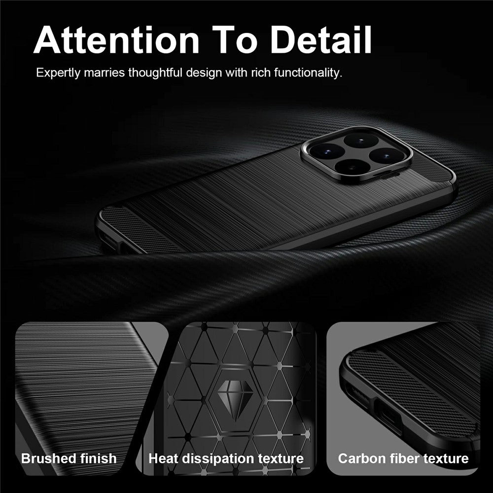 Case for Xiaomi 17T, Techsuit, Carbon, Black