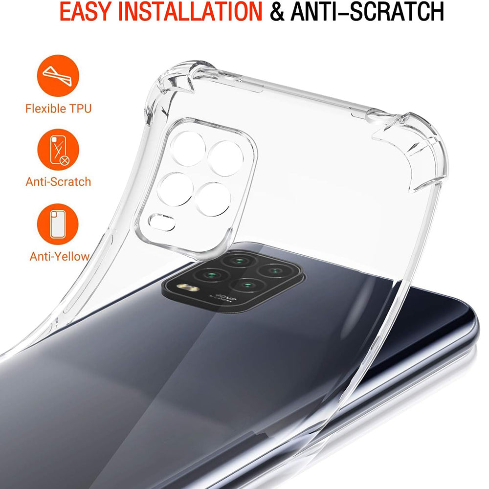 Case for Xiaomi Mi 10 Lite 5G, Techsuit, Shockproof Clear, Transparent