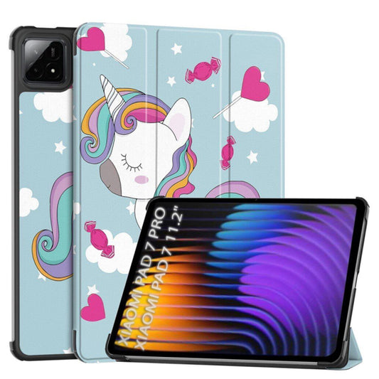 Case for Xiaomi Pad 7 / 7 Pro, Techsuit, FoldPro Unicorn, Multicolor