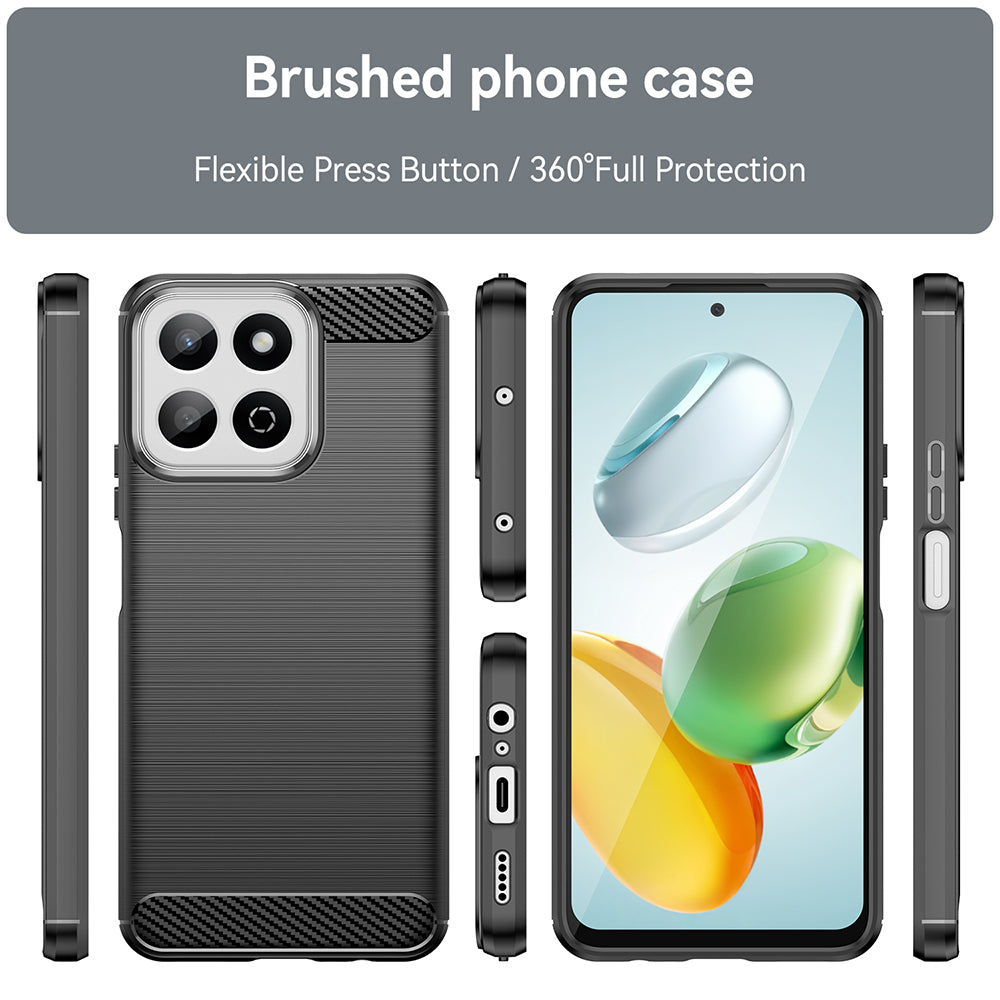 Case for Xiaomi Poco C75 / Redmi 14C, Techsuit, Carbon, Black