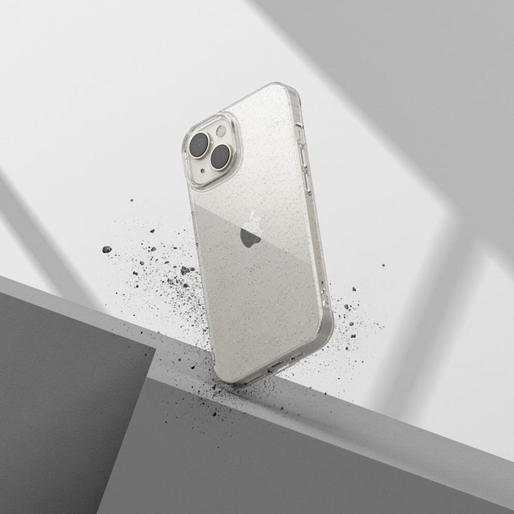 Case for Xiaomi Poco C75 / Redmi 14C, Techsuit, SparkleSkin, Transparent