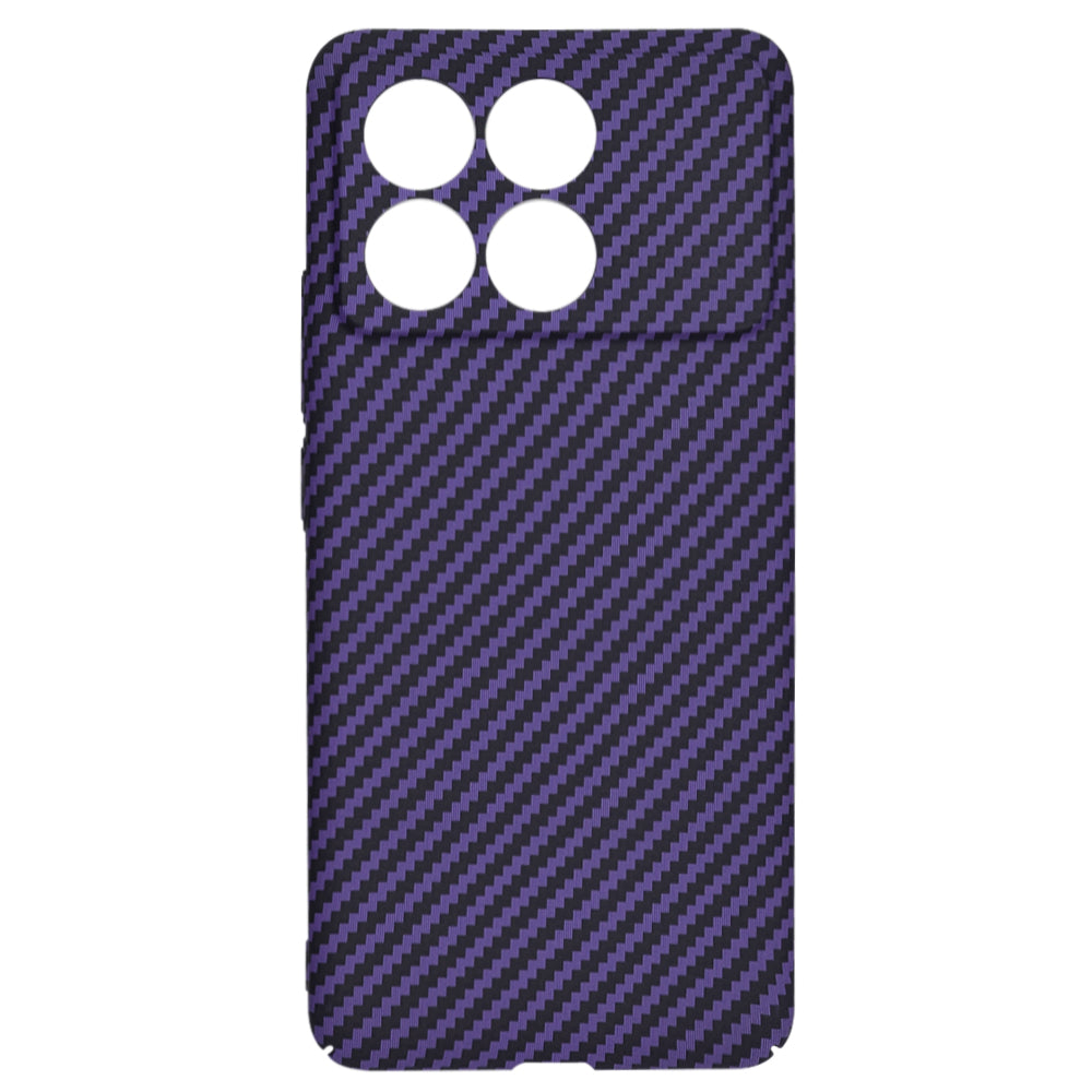 Case for Xiaomi Poco F6 Pro, Techsuit, Carbonite FiberShell, Purple