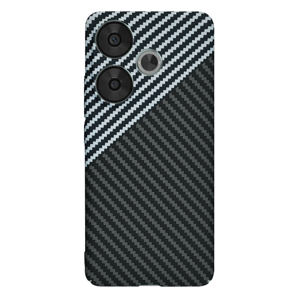 Case for Xiaomi Poco F6, Techsuit, Carbonite FiberShell, Black Gray