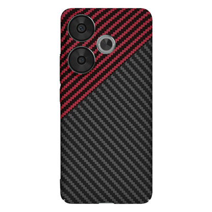 Case for Xiaomi Poco F6, Techsuit, Carbonite FiberShell, Black Red