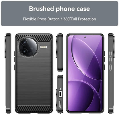 Case for Xiaomi Poco F7 Pro, Techsuit, Carbon, Black