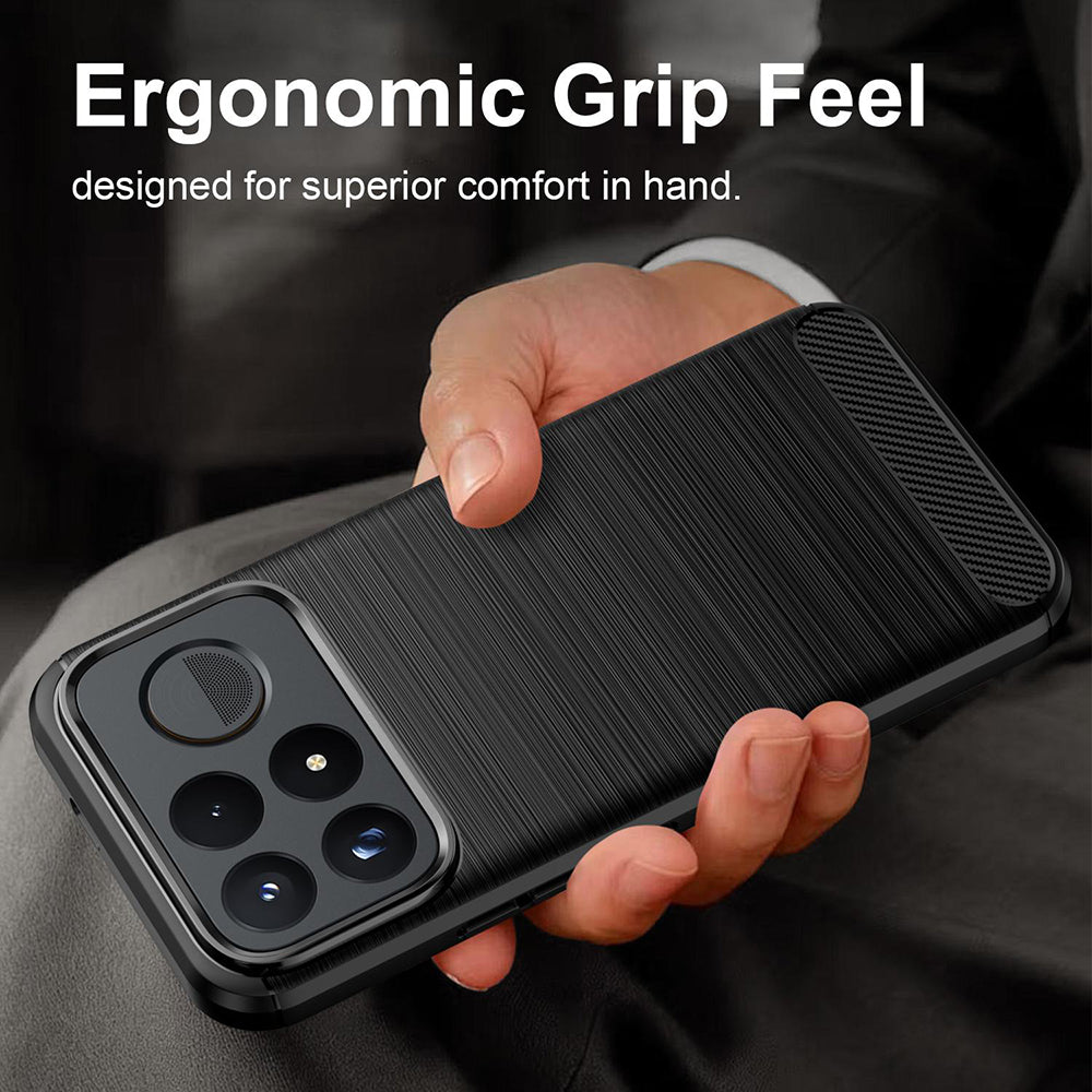 Case for Xiaomi Poco F9 Ultra, Techsuit, Carbon, Black