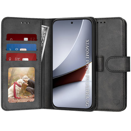 Case for Xiaomi Poco F9 Ultra, Techsuit, Diary Book, Black