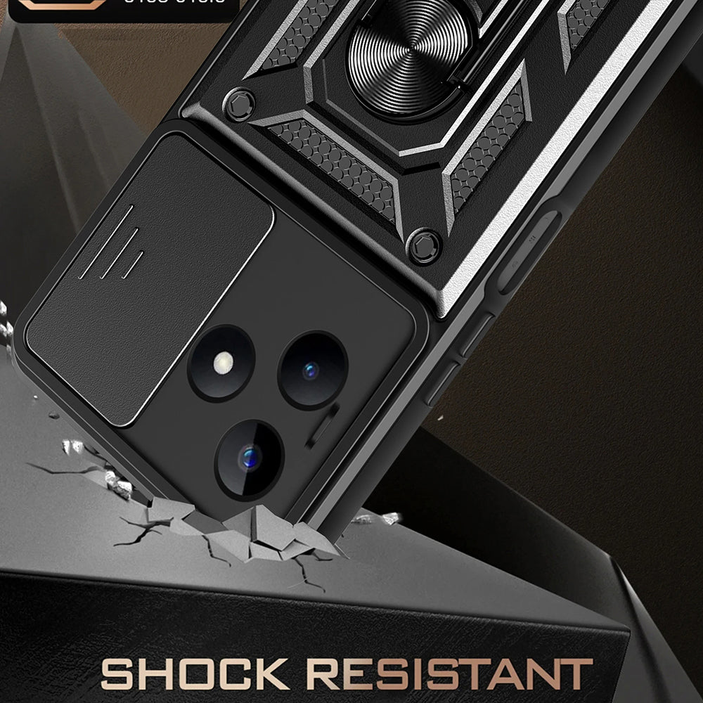 Case for Xiaomi Poco X6 / Note 13 Pro 5G, Techsuit, CamShield, Black